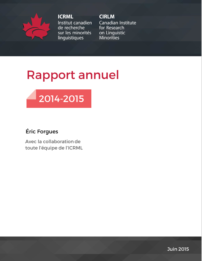 rapport annuel 2014 2015